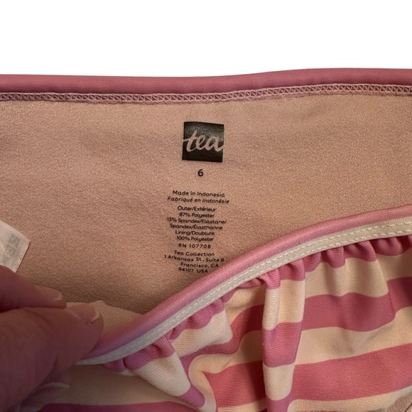 Tea Collection | Girl Blue & Purple Ice Cream Cone Tankini Swim Set Size 6 - Picture 2 of 11